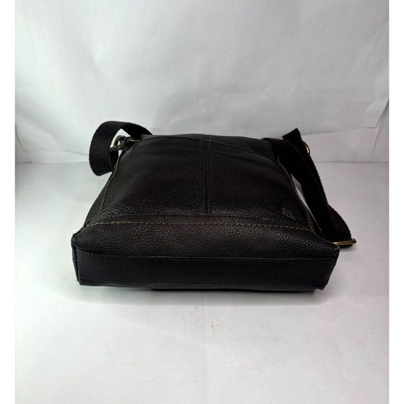 The Sak Iris Cocoa Pebbled Leather Crossbody Bag Purse Womens Brown - Picture 6 of 11